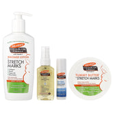 Palmer's kit front packaging showing four-piece set and benefits