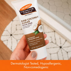 Palmer's scrub being dispensed on hand, demonstrates easy application and creamy glide