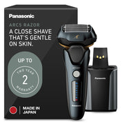 Panasonic ARC5 front view showing ergonomic handle and head for comfortable shaving