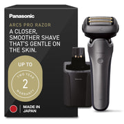 Panasonic ARC5 PRO front view showing ergonomic grip and foil for comfortable handling