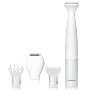 Panasonic bikini trimmer front view showing compact ergonomic design and easy grip
