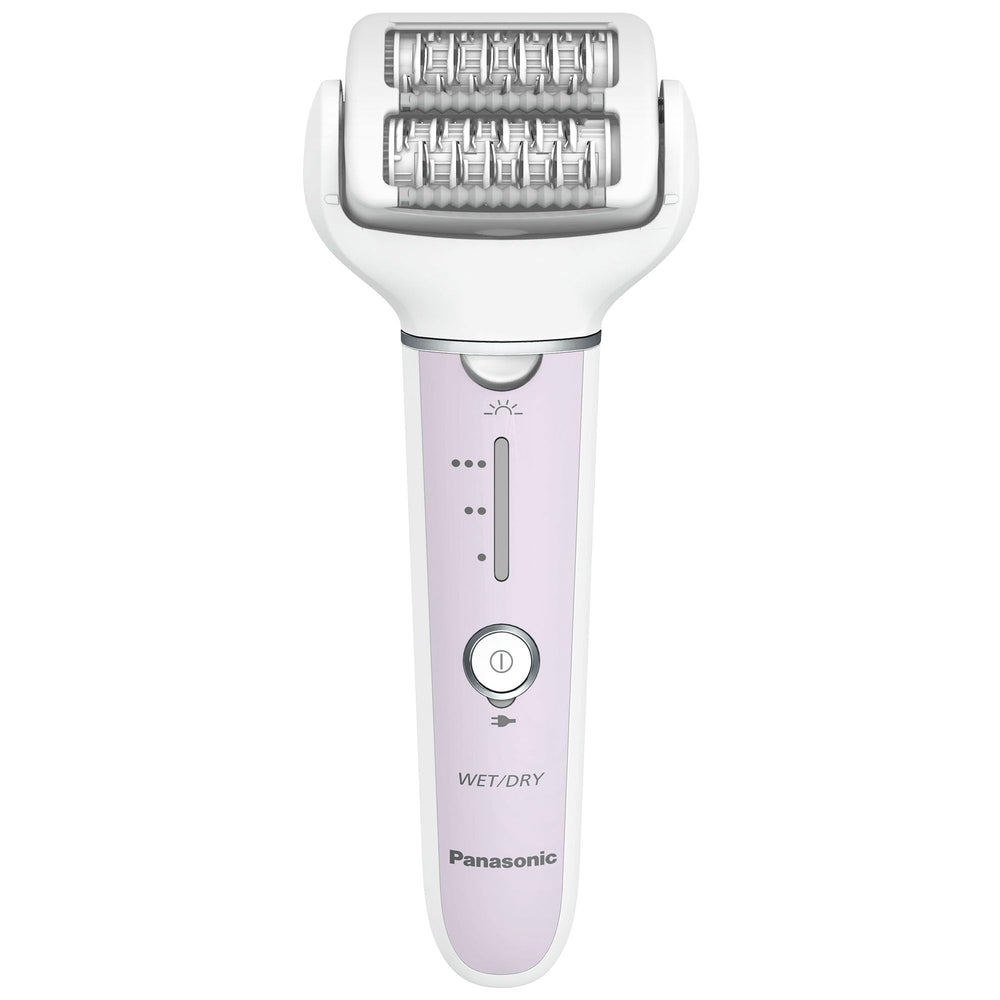 Panasonic ES-EY30 front view showing compact cordless design and ergonomic grip