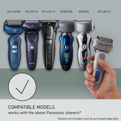 Panasonic inner blades close-up edge detail highlights sharp 30° honing benefit