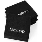 Panelee front pack of black makeup washcloths showing label and quantity benefit