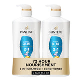 Pantene Classic Clean front packaging showing 2‑in‑1 convenience and brand benefit