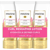 Pantene front packaging showing curl lotion and benefits