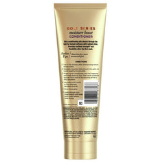 Pantene Gold Series back label close-up displaying ingredients and usage guidance for safety