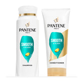 Pantene Pro-V front packaging showing smooth sleek duo and benefits