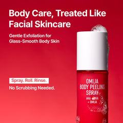 Parnell close-up nozzle releasing fine mist for even application and gentle exfoliation