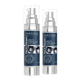 Particle front bottle display showing compact travel-ready design and clean branding
