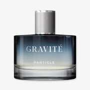 Particle bottle front view showing modern design and convenient size
