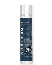 Particle neck cream front jar showing compact travel-friendly packaging and clear labeling
