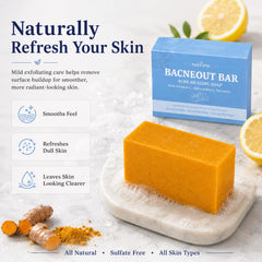 PARWENE BacneOut being used in shower to cleanse back and shoulders