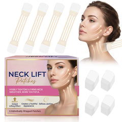 Pasobass front packaging showing 28-piece neck lift tape, discreet cosmetic benefit