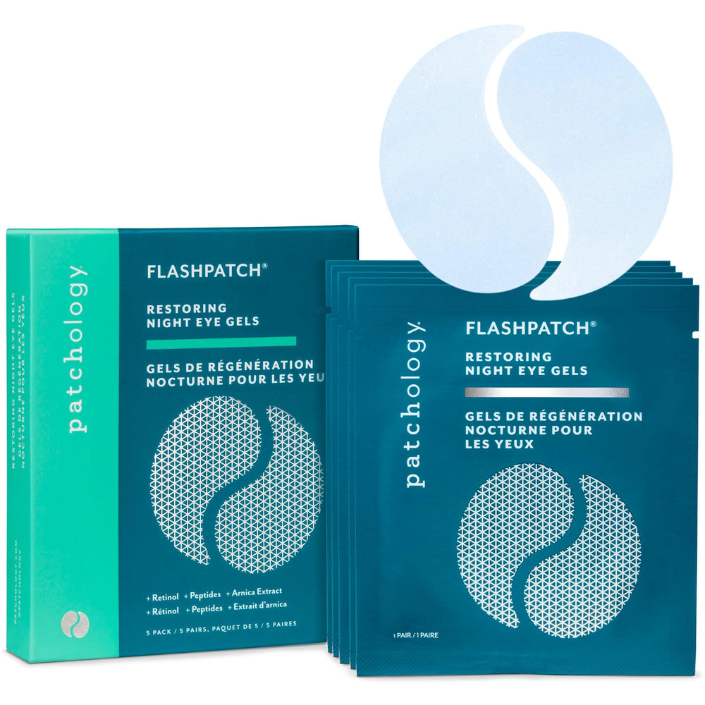 Patchology front packaging showing product benefits and compact design, fast refresh