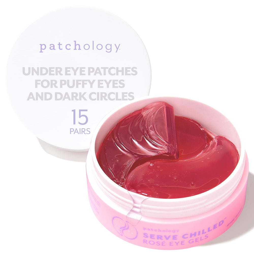 Patchology front jar showing packaging and 15 pairs for quick hydration