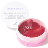 Patchology front jar showing packaging and 15 pairs for quick hydration