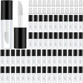 Patelai front view of 100 mini lip gloss tubes showing compact set and convenience
