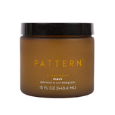 PATTERN front packaging of the hair mask showing jar and label benefit