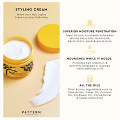 PATTERN shea butter ingredient display highlighting nourishment benefit