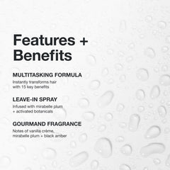 Paul Mitchell back label close-up showing ingredients and usage directions for clarity