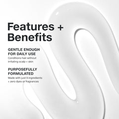 Paul Mitchell lightweight conditioner texture pouring from bottle for easy spread