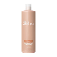 Paul Mitchell front bottle showing product and benefit: color protection