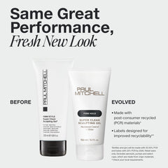Paul Mitchell gel texture close-up highlighting rich hold and sheen