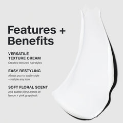 Paul Mitchell Re-Works cream on hand demonstrating amount needed for lightweight hold
