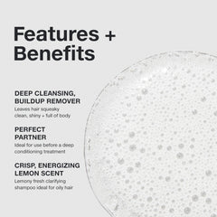 Close-up of Paul Mitchell Shampoo Two gel texture revealing clarifying action