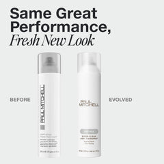 Paul Mitchell fine mist close-up demonstrating even coverage and quick dry benefit