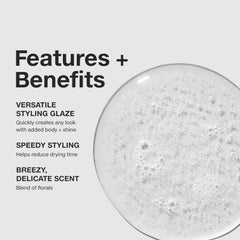 Paul Mitchell Super Sculpt close-up of liquid texture highlighting quick-dry finish