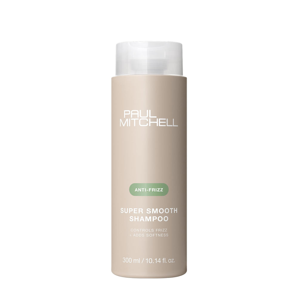 Paul Mitchell bottle front view showing brand and smoothing benefit