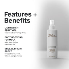 Paul Mitchell close-up of hair texture after product for visible soft shine and body