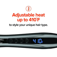 Paul Mitchell wand in use creating loose waves for fast styling results