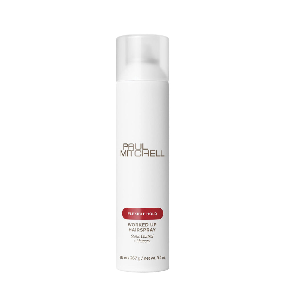 Paul Mitchell Worked Up front packaging showing label and size, communicates professional quality