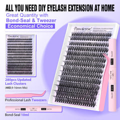 Pawotence cluster lash close-up highlighting soft fibres for natural fullness