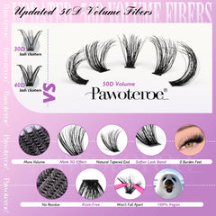 Pawotence arranged 9–16mm clusters displaying length variety for custom styles