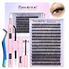 Pawotence front packaging view showing complete DIY lash kit benefits