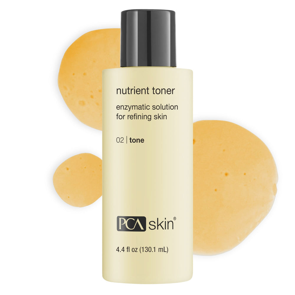 PCA SKIN bottle front view showing clean packaging and brightening benefit