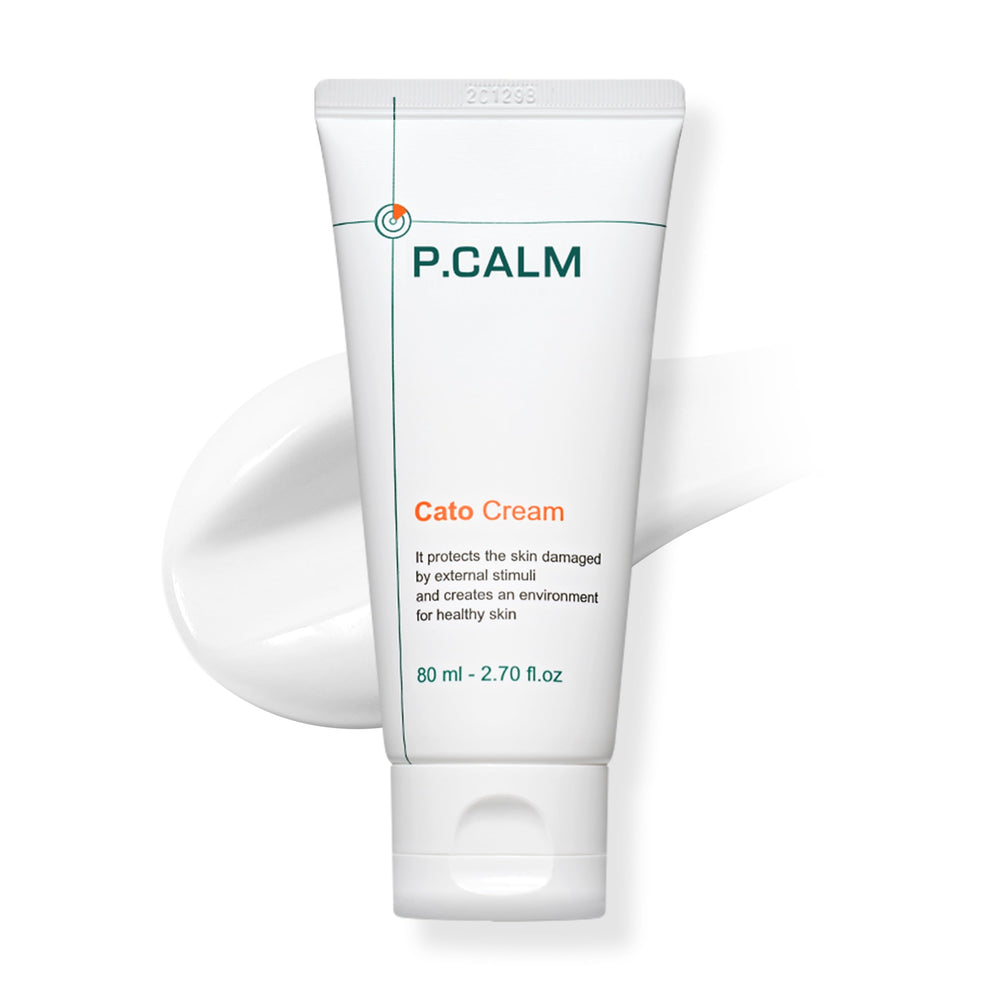 P.CALM front jar view showing compact 80ml packaging and clean branding