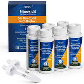 PDAM front packaging showing six bottles and two droppers for long supply
