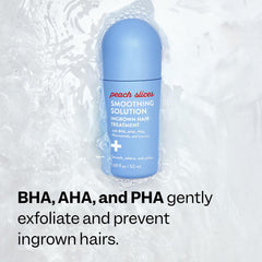 Peach Slices ingredient label showing actives like BHA and niacinamide benefits