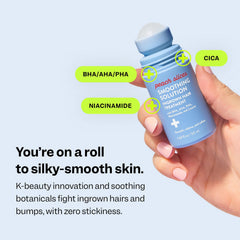 Peach Slices product texture on skin demonstrating lightweight absorption