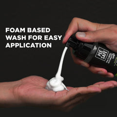 Pee Safe texture closeup showing gentle lather for comfortable clean