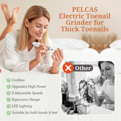 PELCAS close-up of LED light and control button offering precise visibility and simple operation