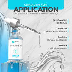 Perfect Image gel texture close-up highlighting controlled application benefit
