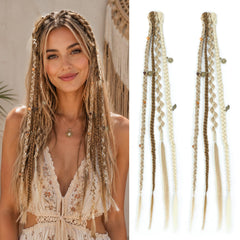 Perience front packaging showing 16-inch clip-in dreads and clear color blend benefit
