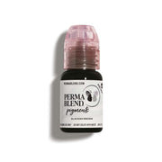 Perma Blend front bottle showing blackish brown pigment and professional packaging benefit