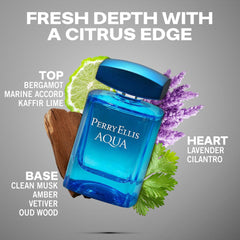 Perry Ellis Aqua spray nozzle releasing mist for easy controlled application benefit